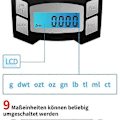 Miniatyrbild 4 av 5: USB-laddning 100g/0.001g milligramvåg, högprecisions mini gramvåg, digital våg, postvåg, guldvåg, precisionsvåg, smyckesvåg med