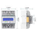 Miniatyrbillede 3 af 3: 2025 Ny 3-faset 4-leder elektronisk strømforbrug energimåler intelligent LCD digital display hjem 380v