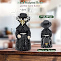 Miniatyrbillede 4 af 4: Røgelsesbrænderholder, Pestedoktor Keglebrænder Øjne Vil Ryge, Ornament Håndlavet Håndværk til Yogarum, Desktop Harpiks Ornament til Boligindretning, E