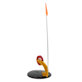 Miniatyrbillede 3 af 8: 1 sæt bærbar fiskeflag ABS vinter is mini fiskespole hjulmarkør flag tackle værktøj ingen line krog