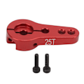 Miniatyrbilde 1 av 8: Justerbar 25T Spline M3 Tråd Servoarm i Aluminium for AXI90075 AXI90104 AX90058 RC Bil Rød