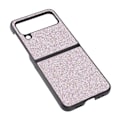 Miniatyrbild 5 av 8: Glänsande phone case Mockafoder ABS Reptåligt vikbart phone case för Samsung Galaxy Z FLIP 4 Rosa