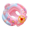 Miniatyrbild 1 av 7: Baby Pool Float med säkerhetssäte ratt tecknad uppblåsbar simring pool simträning hjälpmedel för 1-6 år gamla barn