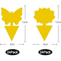 Miniatyrbilde 2 av 5: 48 stk. plug-in fluefelle gule plater klistremerke gul beskyttende plante mot bladlus