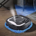 Miniatyrbillede 1 af 5: Slank Robotstøvsuger og Mop Combo Automatisk Selvopladning Rengøringsmiddel Ideel til Dyrehår Hårde Gulve og Lavt Bunke Tæpper Daglig Planlægning