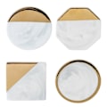 Miniatyrbilde 4 av 8: Gold Marmor Coasters Keramisk Coaster Tekopp Pad Bordmatte Coaster Kaffe Te kopp bordunderlag