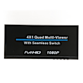 Miniatyrbild 7 av 8: HD-multimedia-gränssnitt Quad Multi Viewer 4x1 4 i 1 ut 1080P IR HD-multimedia-gränssnitt Quad Multi Viewer 110‑240V EU-kontakt