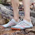 Miniatyrbillede 2 af 4: Barefoot Trail Running Beach Water Shoes for Men WhiteOrange