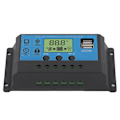 Pikkukuva 7 / 8: 12V 24V Aurinkolatauksen purkausohjain PWM LCD-näyttö Kaksi USB-lähtöä Säädin Kotitalousteollisuusauto 10A