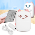 Miniatyrbild 8 av 8: Mini fotoskrivare för Bluetooth trådlös högupplöst Peripage Pocket Mobiltelefon Rosa