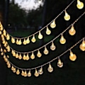 Pikkukuva 2 / 5: Aurinkokennovalot LED-valot Telttavalot Tunnelmavalot USB Pienet valonauhat 10M 80LED