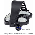 Miniatyrbillede 3 af 5: Indendørs spinningcykel pedaler med justerbare stropper, 9/16 tommer