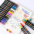 Miniatyrbillede 2 af 5: 20 Farver Akryl Paint Marker Penne, Premium Ekstra Fin Spids Akryl Paint Penne til Træ, Lærred, Sten, Klippemaling, Glas, Keramiske Overflader, DIY