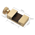 Miniatyrbillede 2 af 5: Messing Positioneringsblok, Lineal Stop Hegn, T-Slot Design, Messing Ridsestål Lineal Positionerings Stop Blok Vinkel Linje Ridser Lokalisator til Ingeniør Cra