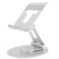 Miniatyrbillede 1 af 8: Justerbar bærbar computerstand i aluminiumlegering, roterbar, foldbar, bærbar, ergonomisk bærbar computerstand til skrivebord