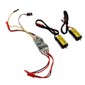 Miniatyrbilde 6 av 8: Elektriske hastighetsregulatorer Dual Way Bidirectional 10A ESC hastighetskontroll for RC modellskipstank