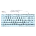 Miniatyrbillede 1 af 8: Gaming Keyboard USB Rundt 87 taster Farverigt Baggrundsbelyst Ergonomisk Mekanisk Touch Wired Keyboard til Desktop Laptop PC Blå