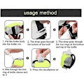 Miniatyrbild 3 av 4: Bärbar Handsfree Vattenflaska för Handleden - Löparflaska Justerbar Vattenflaska för Handleden Handhållen Vattenflaska för Löpare för Vandring Cykling Camping