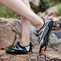 Miniatyrbilde 3 av 5: Barefoot Trail Running Vann Sko for Menn SvartGult
