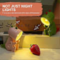 Miniatyrbillede 4 af 5: LED Natlampe Mini Tegneserie Sød Kæledyrslys Hund Hjort Dinosaur Bærbar Foldbar T ZD.16 Rød 02