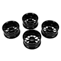 Pikkukuva 8 / 8: 4 kpl RC-pyörännapaa alumiiniseospyörännavan vanteet 52 mm Tamiya TT-01 1/10 RC-autolleMusta