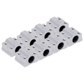 Miniatyrbillede 2 af 8: 8 stk. lineære kuglelejer glideblok i aluminiumlegering med lav friktion CNC glideblok til 3D-printer