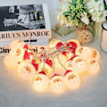 Miniatyrbilde 2 av 5: LED Lyslenke med Julenisse, 3M 20 LED Juledekorasjonslys, Julenisselys for Hjem, Jul, Hage, Rom og Dekor