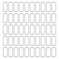 Miniatyrbillede 1 af 8: 50 stk. metalringe holdbare jern firkantede spænderinge til DIY bælte håndtaske spænde hardware tøj dekoration 4x38x15mm