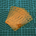 Miniatyrbillede 7 af 8: 10 stk. 27 huller viskelæder skærm multifunktionel ingeniørtegning skabelon lineal orange