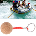 Miniatyrbillede 8 af 8: 2 Stk Flydende Kork Nøglering Trækugle Nøglering Float Sejlbåd Kano Vandsport Tilbehør rødt reb