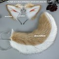 Miniatyrbillede 2 af 5: Sød Dyre Cosplay Pandebånd til Halloween - Simulerede Dyreører