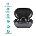 Pikkukuva 4 / 8: Langattomat Bluetooth-kuulokkeet DC 5V TWS-kuulokkeet CNC-kaiverrettu titaanimateriaalin käsittely, tukee Type C -latausta (harmaa)