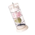 Miniatyrbillede 3 af 8: Multi Layer Pudder Puff Organizer Åndbar Støvsikker Øreringe Hvid Roterbar Beholder til Hjem 4 Lag