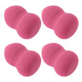Pikkukuva 5 / 8: FOCALLURE 4kpl Wet Dry Dual Use Makeup Puff Soft Loose Powder Puff Set FA136 (viininpunainen)