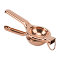 Miniatyrbillede 8 af 8: Citronpresser i rustfrit stål, ergonomisk, ultralangt håndtag, håndholdt juicer med løftering til køkken, rosaguld