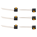 Miniatyrbillede 4 af 8: 100 stk LED-holder 3 mm lampeskærm 90 graders bøjning med lette industrielle kontrolkomponenter Orange lys