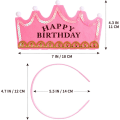 Miniatyrbilde 5 av 5: LED Rosa Happy Birthday Party Hat