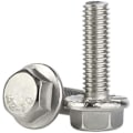 Miniatyrbillede 1 af 5: M10 x 25mm Flanged Sekskantbolte Flange Sekskantskruer, Rustfrit Stål A2, DIN 6921, 6 STK