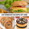 Miniatyrbillede 4 af 5: Silikoneforme, Donutform til bagning, Donutpander sæt, 6 stk. kageforme til bagels og doughnut kagepander ZD E