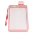 Miniatyrbild 7 av 8: Platt vattenflaska plast läckagesäker transparent fyrkantig bärbar A5 papper vattenflaska 380ml rosa