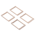 Miniatyrbild 5 av 8: 4 st vävstolar kit i trä, mini vävram, stickram för DIY-vävning, intresseutveckling