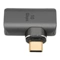Miniatyrbild 8 av 8: Typ C till USB3.1 magnetisk adapter 24 stift stöder 4K 8K 60HZ HDR mörkgrå typ C rätvinklig adapter för bärbara datorer surfplattor