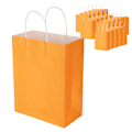 Pikkukuva 7 / 8: Ympäristöystävällinen kannettava voimapaperikassikauppa Vaatepakkaus Lahjakassi (M 21 x 11 x 27,5 cm) Oranssi