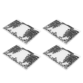Miniatyrbilde 7 av 8: 4 stk Pregemapper Hevet reliefdesign DIY Craft Plastic Pregemal Mapper Verktøy for pregemaskin