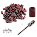 Miniatyrbild 1 av 5: Elektrisk Manikyr Tillbehörsset 100/50st Slipband 180/120/80 Grit Nagelgraveringsbit Pedikyrverktyg BEND261 ND280-180-50pcs