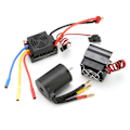Pikkukuva 8 / 8: 3650 3900KV vedenpitävä 4-napainen harjaton moottori 60A ESC jäähdytyslevy yhdistelmäsetti 1/10 RC-autoon