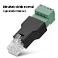 Miniatyrbilde 5 av 8: Ethernet-kontakt RJ11 6P4C hann til 4-pinners skrueterminalkontakt
