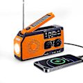 Miniatyrbilde 1 av 5: Opptrekkbar Solcelle Radio Digital Håndsveiv Radio 5000mah Batteri Radio Bærbar Overlevelse Nødradio Am/fm Opptrekkbar Radio DGZD
