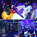 Miniatyrbillede 5 af 7: UV Sort Lys 50W LED Projektør Vandtæt Glødende i Mørket Sikker Ultraviolet Lampe til Scene Natklub