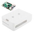 Miniatyrbild 5 av 8: ABS-skyddande fodral skrivbordstillbehör med kylfläkt för Raspberry Pi 4:e generation 4B (vit)